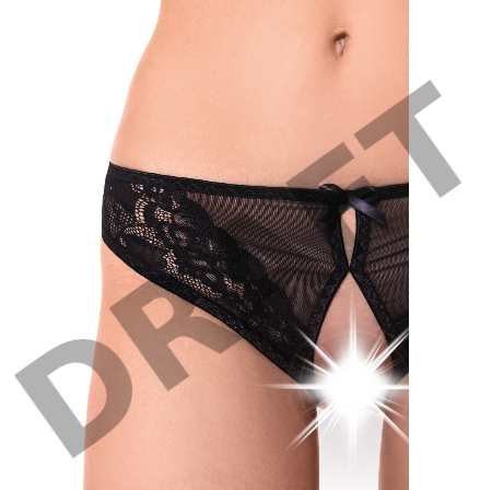 Эротические трусики Erolanta Pauline, черный (42-44)