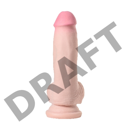 Реалистичный фаллоимитатор на присоске TOYFA RealStick Elite, TPR, телесный, 19 см