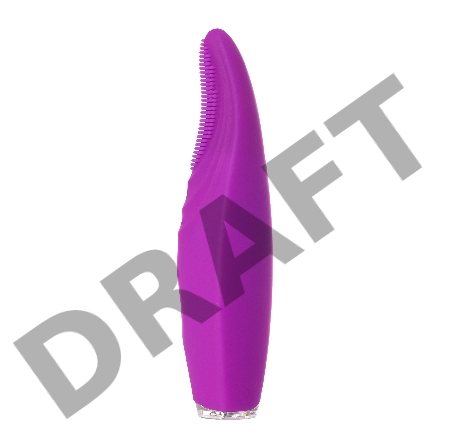 Клиторальный стимулятор с ресничками JOS ALICIA, силикон, фиолетовый, 15,5 см