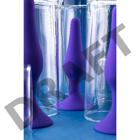 Анальная втулка A-Toys by TOYFA, силикон, фиолетовая, 12,5 см