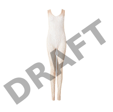 Боди-комбинезон с разрезами на бедрах Le Frivole Impulse, бежевый, S/L