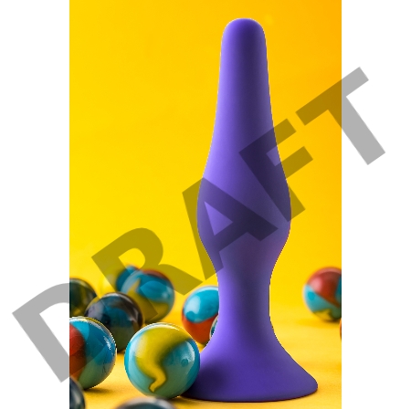 Анальная втулка A-Toys by TOYFA, силикон, фиолетовая, 12,5 см