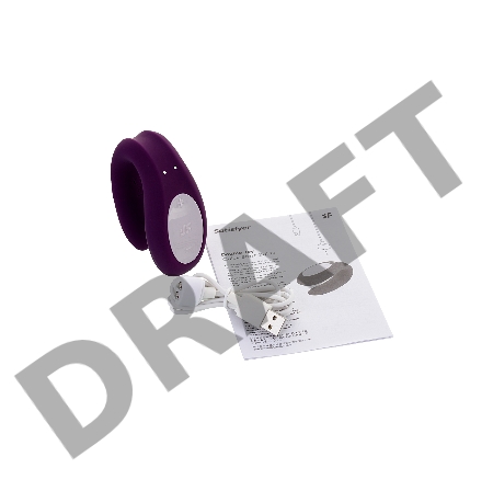 Многофункциональный стимулятор для пар Satisfyer Partner Double Joy, силикон, фиолетовый, 18 см.