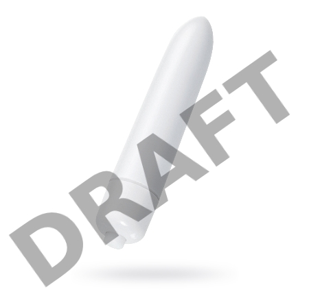 Вибропуля Eromantica Shake, ABS пластик, белая, 9 см