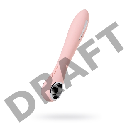 Вибратор с электростимуляцией PHYSICS GALVANI VIBE, силикон, розовый, 21 см