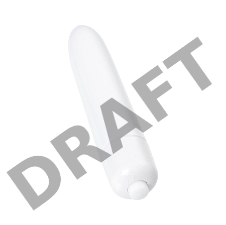 Вибропуля Eromantica Shake, ABS пластик, белая, 9 см