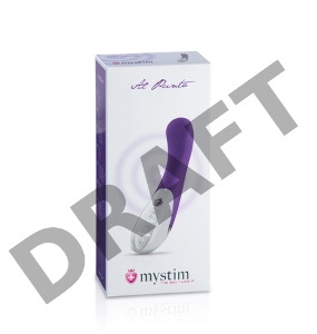 Фиолетовый вибратор Mystim Al Punto - 25 см.