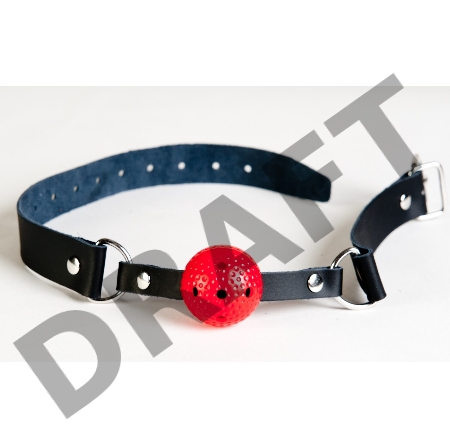 Кляп TOYFA Theatre, ABS пластик,  красный