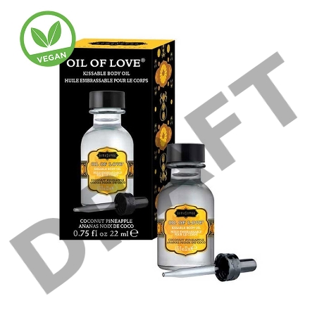 Масло для ласк с ароматом кокоса и ананаса Oil of Love Coconut Pineapple - 22 мл.