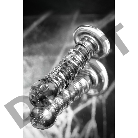 Нереалистичный фаллоимитатор Sexus Glass, стекло, прозрачный, 16 см