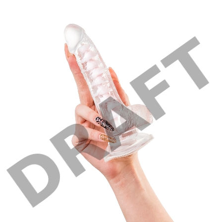 Гибкий фаллоимитатор A-Toys Paret, TPE, прозрачный, 18 см