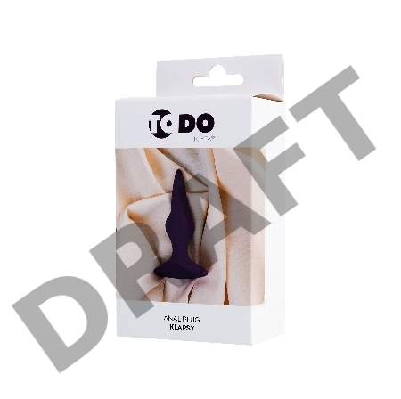 Анальная втулка ToDo by Toyfa Klapsy, водонепроницаемая, силикон, фиолетовая, 10,5 см, Ø 3 см