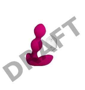 Анальные шарики Zero Tolerance BUBBLE BUTT с вибрацией, надувом и пультом ДУ