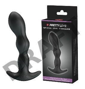 Анальный длинный вибромассажер - цепочка Baile PrettyLove Special Anal Massager