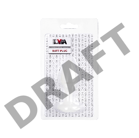 Анальная втулка TOYFA, акрил, белый, 8 см, Ø 2,8 см