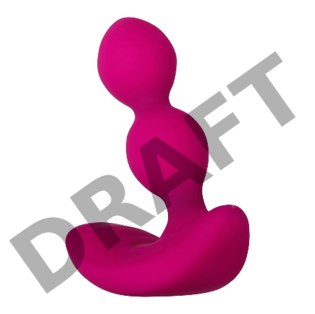 Анальные шарики Zero Tolerance BUBBLE BUTT с вибрацией, надувом и пультом ДУ