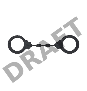 Черные силиконовые наручники Suppression