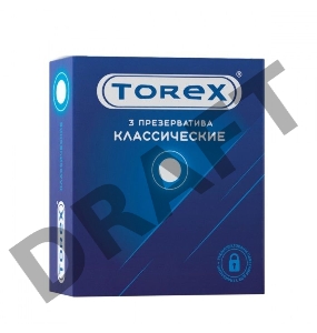 Презервативы классические TOREX  латекс, №3, 19 см