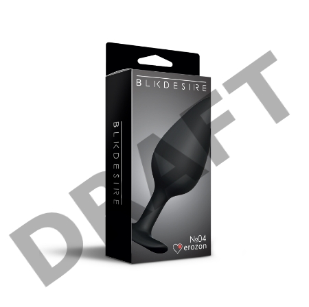 Черная анальная пробка Butt plug №04 - 10 см