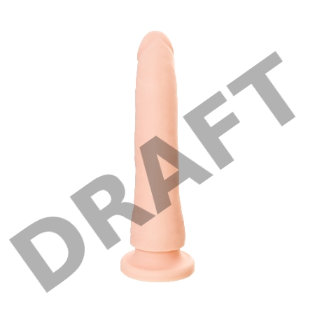 Фаллоимитатор RS Silicone Bradley C, телесный, 18,5 см