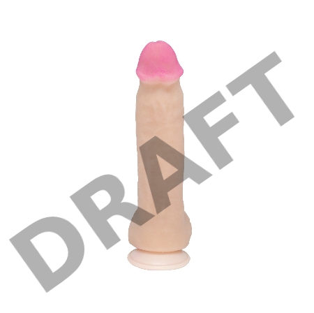 Фаллоимитатор неоскин на присоске REAL Next  Lovetoy, TPR, телесный, 23 см