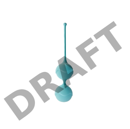 Вагинальные шарики Alpha, цвет аквамарин (LYRA)