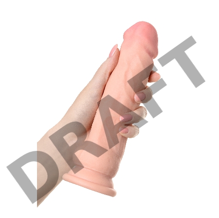 Реалистичный фаллоимитатор TOYFA RealStick Elite DILDO, TPR, телесный, 20 см