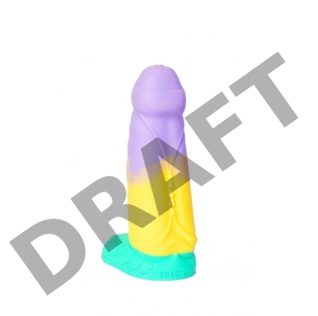 Яркий фаллоимитатор Хамелеон - 25,5 см.