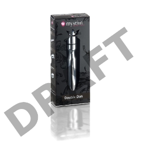 Фаллос для интенсивного электросекса Double Dan - 15,5 см.