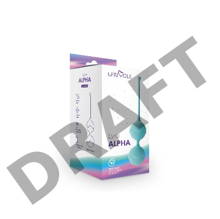 Вагинальные шарики Alpha, цвет аквамарин (LYRA)