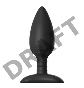 Чёрная вибровтулка NEXUS ACE MEDIUM с дистанционным управлением - 12 см.