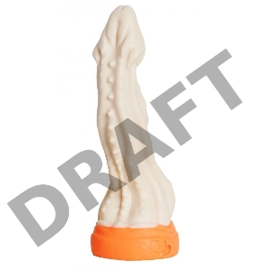 Фантазийный фаллоимитатор Песчаная змея Large - 25,5 см.