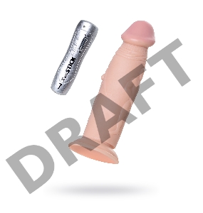 Вибратор TOYFA RealStick Nude реалистичный, PVC, телесный, 7 режимов вибрации, 19,5 см