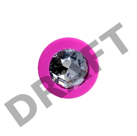 Анальная втулка ToDo by Toyfa Brilliant, силикон, розовая, 8 см, Ø 3 см