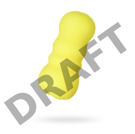 Мастурбатор нереалистичный MensMax FEEL 2, TPE, желтый, 14,2 см