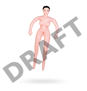 Кукла надувная Dolls-X by TOYF Nurse Emilia, реалистичная голова,брюнетка, с двумя отверстиями