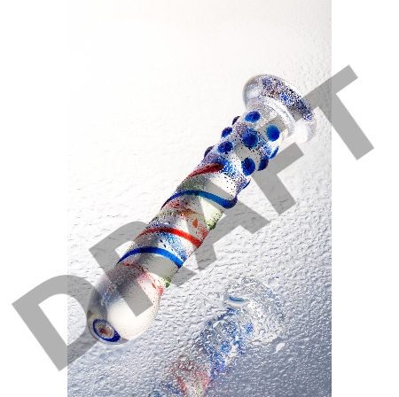 Нереалистичный фаллоимитатор Sexus Glass, стекло, прозрачный, 18 см