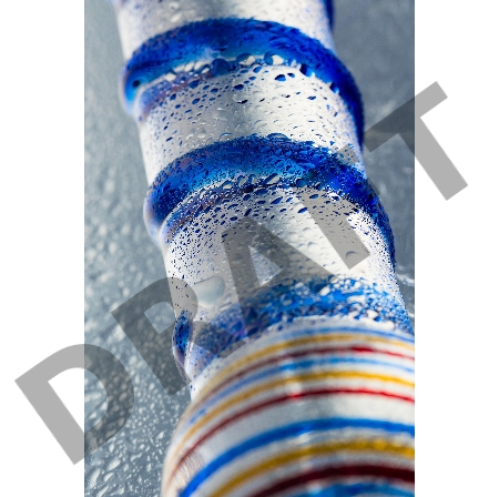 Нереалистичный фаллоимитатор Sexus Glass, стекло, прозрачный, 18 см