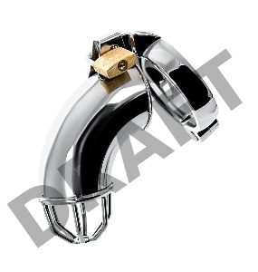 Пояс верности мужской TOYFA Metal, серебряный