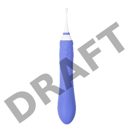 Вибратор LOVENSE Hyphy  с клиторальным стимулятором, силикон, фиолетовый, 21,6 см