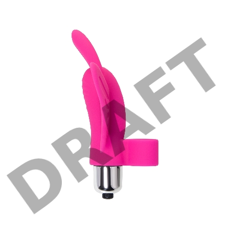 Вибронасадка бабочка на палец Eromantica Butterfly, силикон, розовая, 10 см