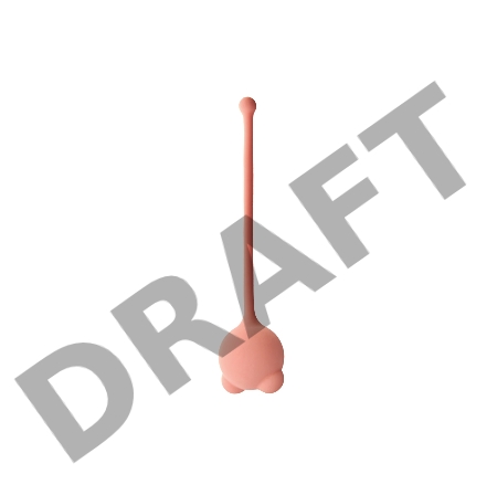 Вагинальные шарики Omi, цвет персиковый (LYRA)