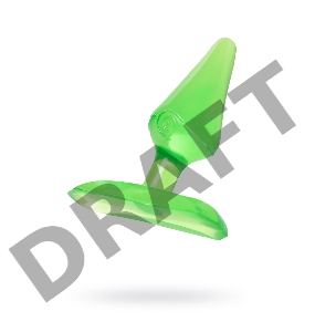 Анальная втулка TOYFA, ABS пластик, зеленая, 6,5 см, Ø 2,5 см