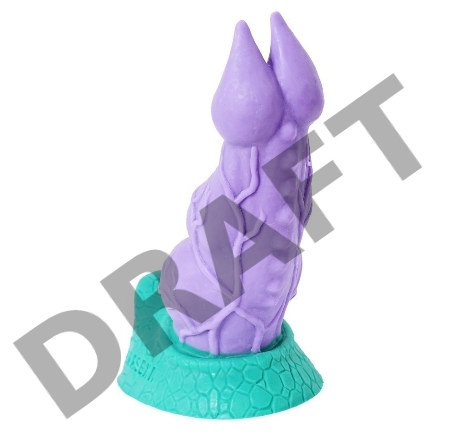 Фантазийный фаллоимитатор Раптор - 22,5 см.