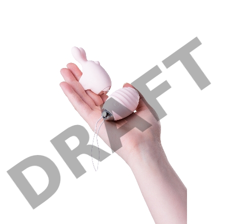 Виброяйцо и вибронасадка на палец JOS VITA, силикон, розовые, 8,5 и 8 см