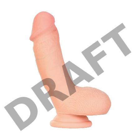 Реалистичный вибратор TOYFA RealStick Elite Vibro, TPR, телесный, 7 режимов вибрации, 18,5 см