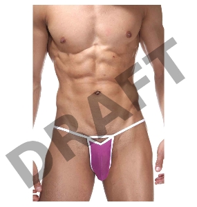 Трусы мужские стринги на белой резинке L/XL