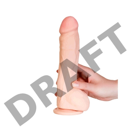 Ротатор TOYFA RealStick Elite, TPR, на присоске телесный, 17 см