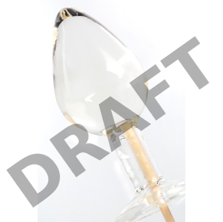 Леденец Sosuчki, «Анальная втулка малая Pina colada», прозрачный 29гр.