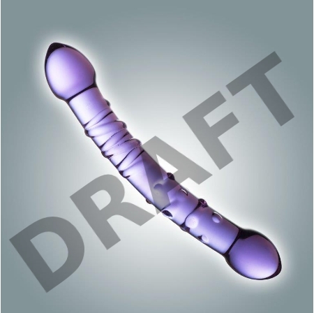 Нереалистичный фаллоимитатор. Стекло №56